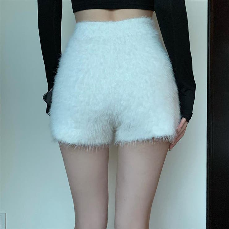 シャギーニットショートパンツ[品番：MJNW0003088]｜me Jane