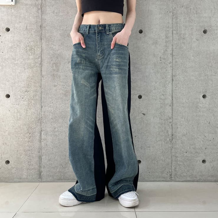 nikoand... WILLIAM B.ELIOTT カーブデニムパンツ WILLIAM B.ELIOTT カーブデニム他 niko and..他 - メルカリ