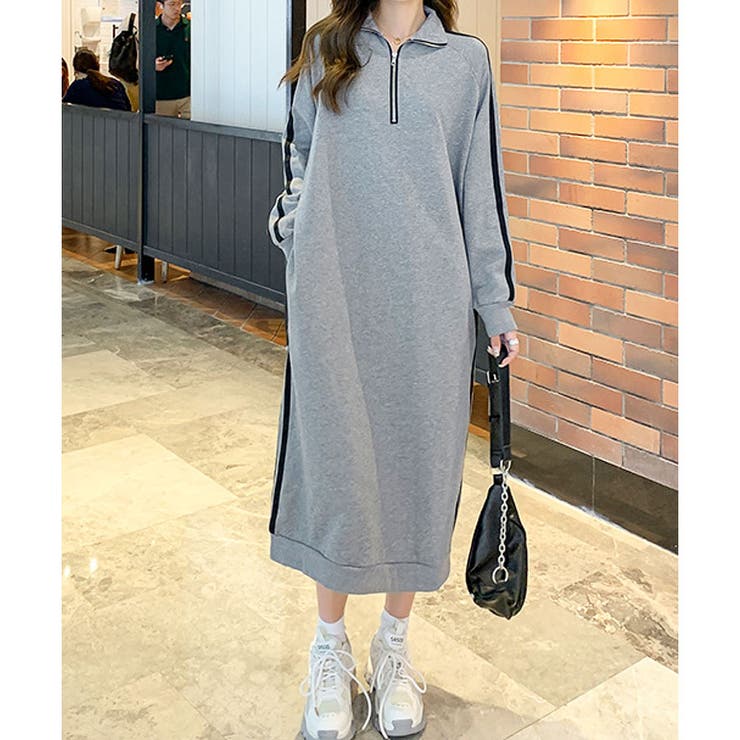 ♥miin❀様♥GORGE ハーフジップ トレーナーワンピース ♥miin❀様