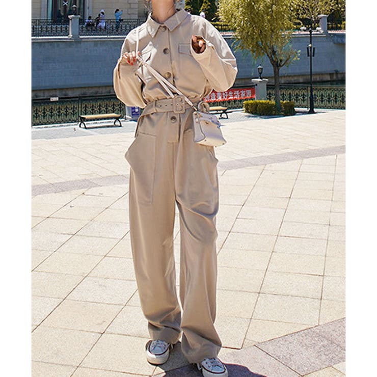 即完売品♡ジェーンスミス ウールサテンジャンプスーツ つなぎ 米軍モチーフ JANESMITH（ジェーンスミス）の「JANESMITH ジェーンスミス
