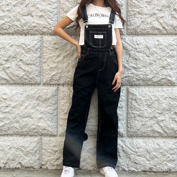 A17460 極美品 サイト 21AWpre オーバーオール 黒3 A17460 極美品