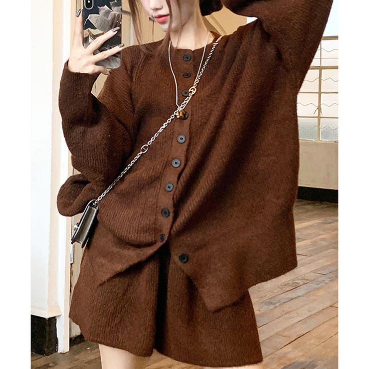 ニットカーディガン×スカート 2点セット | me Jane | 詳細画像8 