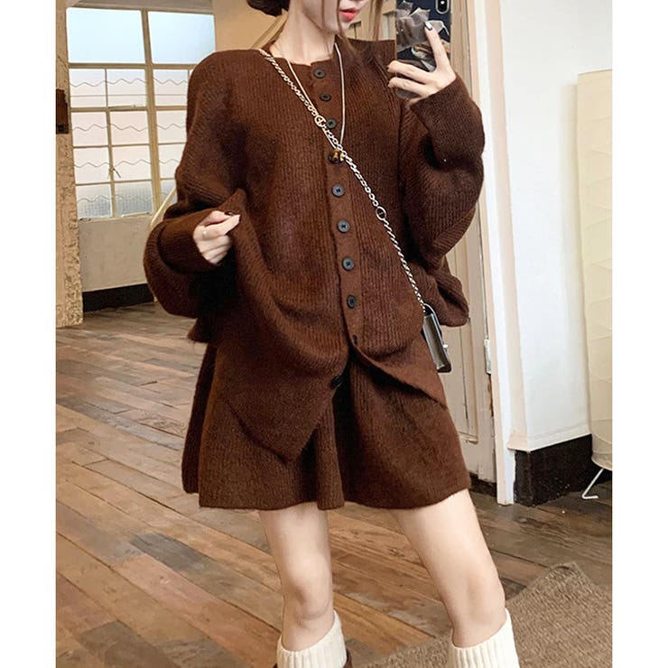 ニットカーディガン×スカート 2点セット | me Jane | 詳細画像10 