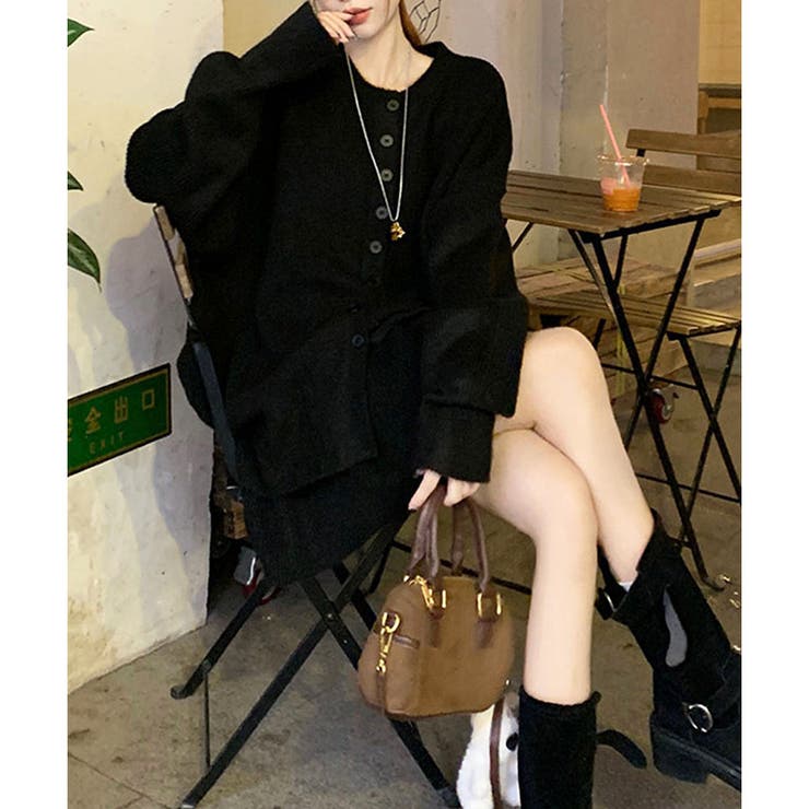 ニットカーディガン×スカート 2点セット | me Jane | 詳細画像3 