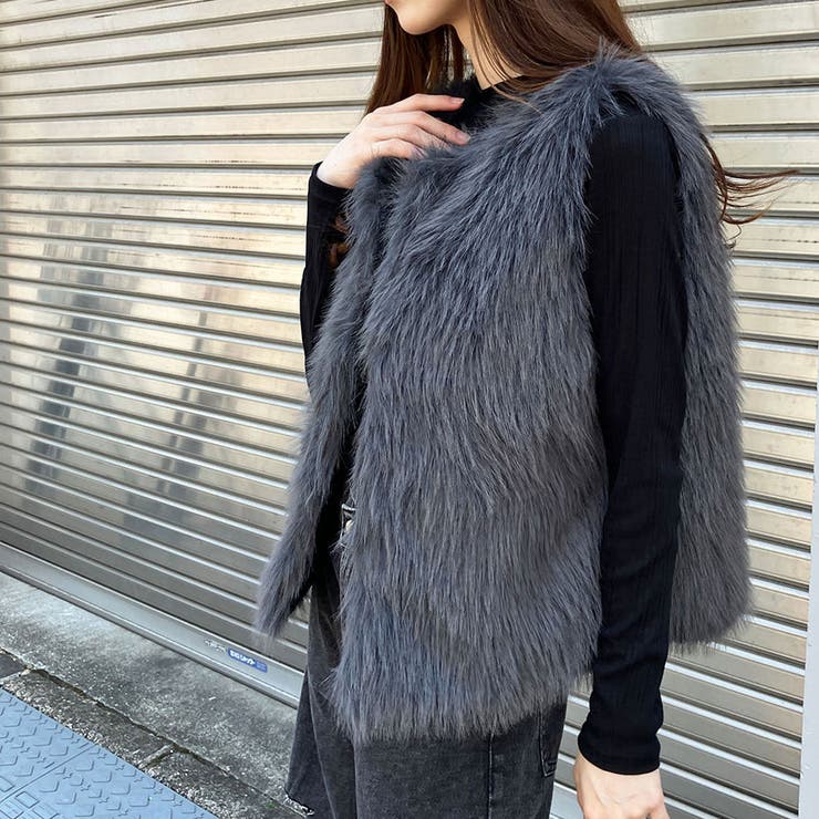 EMMETI グレー ファーベスト38 新色追加！！】ファーベスト[品番：MJNW0002419]｜me Jane（ミー