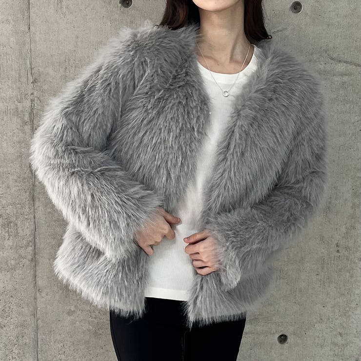 フェイクファージャケット[品番：MJNW0003060]｜me Jane（ミージェーン