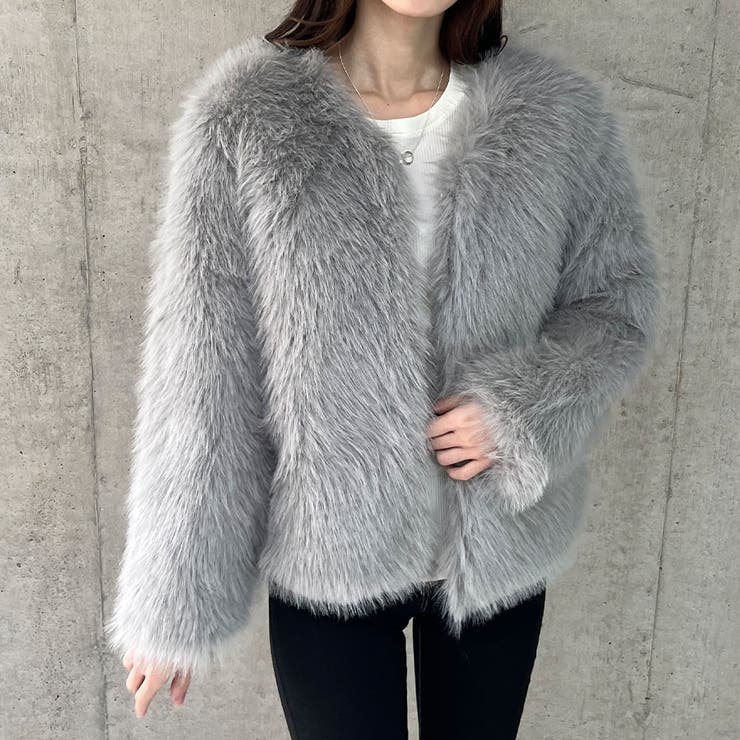 フェイクファージャケット[品番：MJNW0003060]｜me Jane（ミージェーン