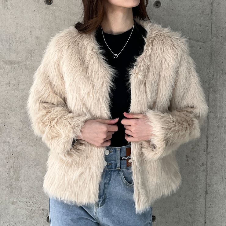 フェイクファージャケット[品番：MJNW0003060]｜me Jane（ミージェーン