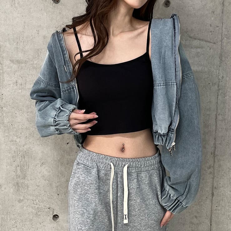 デニムダブルZIPブルゾン[品番：MJNW0003113]｜me Jane（ミー