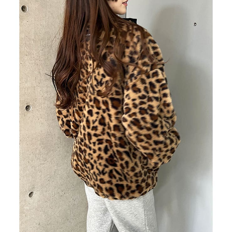 レオパード柄リバーシブルブルゾン[品番：MJNW0003430]｜me Jane（ミー