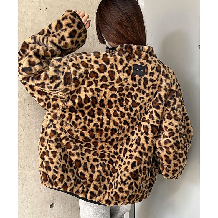 GIANFRANCO FERRE レオパード エコファーブルゾン ジャケット