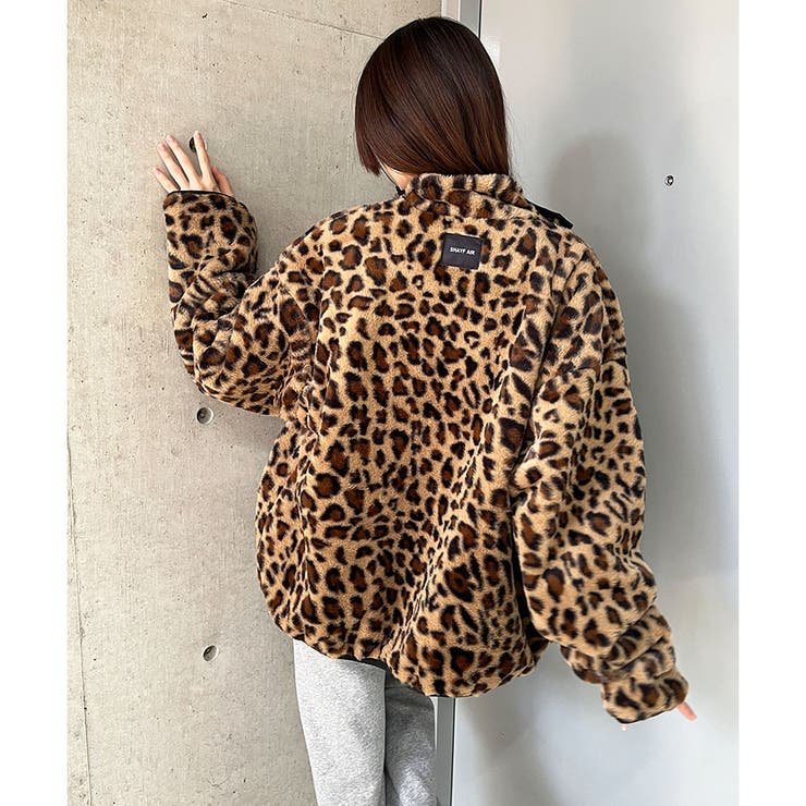 レオパード柄リバーシブルブルゾン[品番：MJNW0003430]｜me Jane（ミー