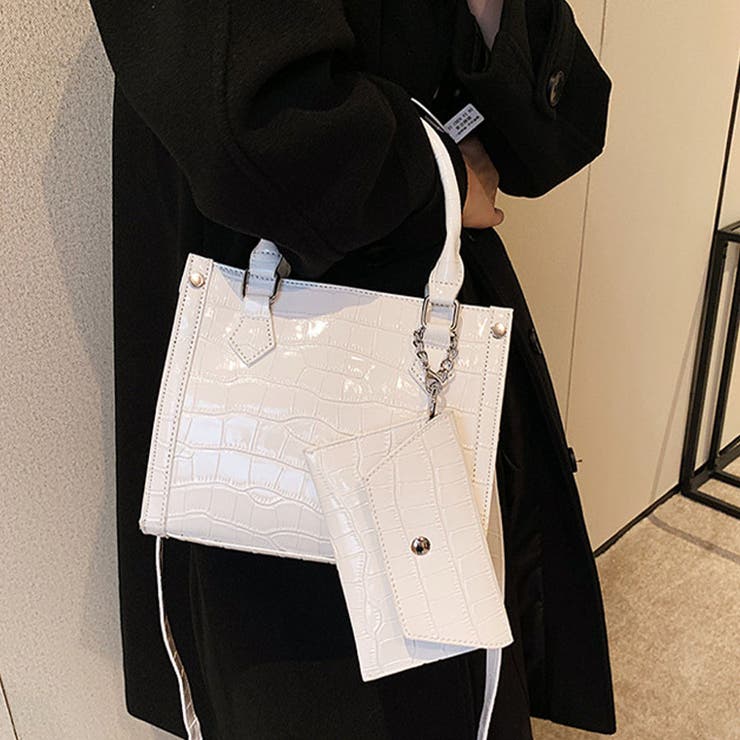クロコ型押しショルダーバッグ[品番：MJNW0002003]｜me Jane（ミー