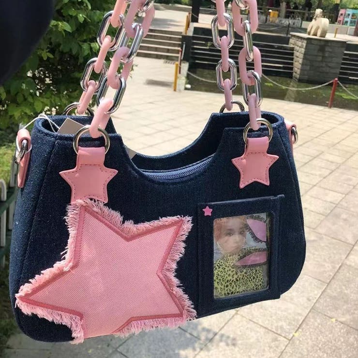 pink trick トートバッグ ショルダーバッグ レディース 斜めがけ