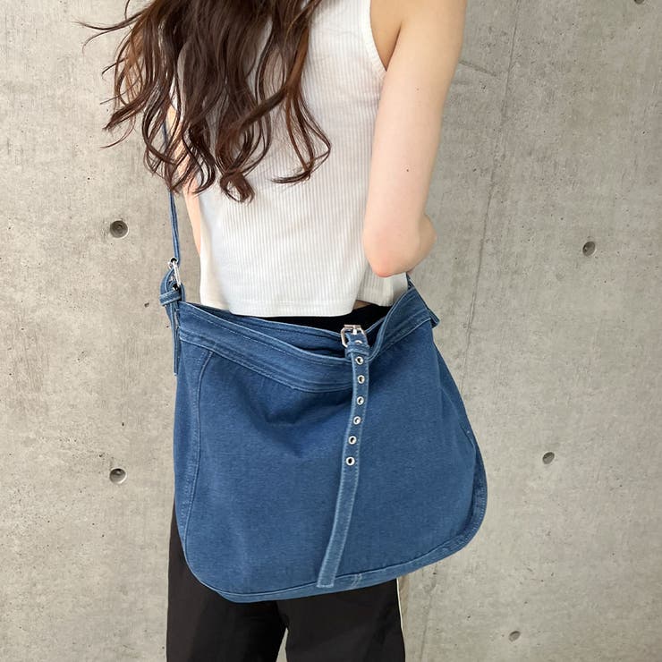 デニムビックショルダーバッグ[品番：MJNW0002848]｜me Jane