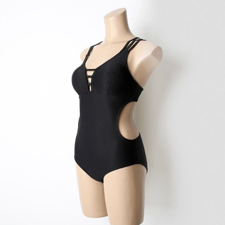 【新品未使用】バックオープン ワンピース水着 バックオープンワンピース水着[品番：MJNW0003259]｜me Jane