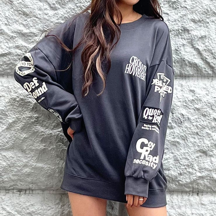 袖ワッペントレーナー[品番：MJNW0001551]｜me Jane（ミージェーン）の