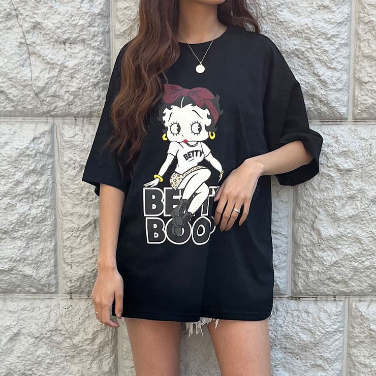 ブラック | リボンBETTTY BOOPTシャツ | me Jane