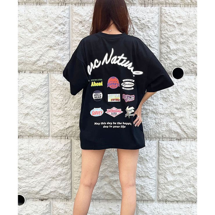 ワッペンプリント半袖Tシャツ[品番：MJNW0002062]｜me Jane（ミー