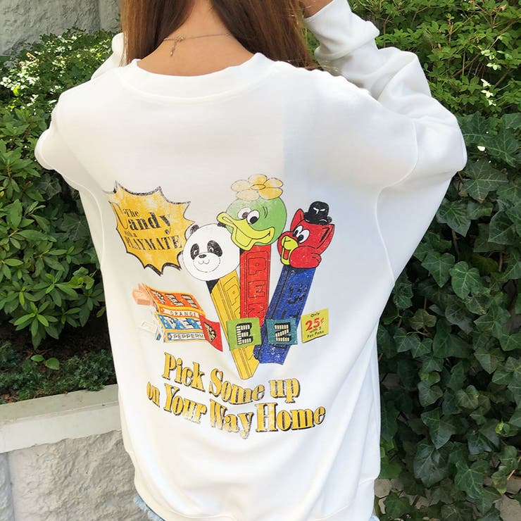 PEZ／ペッツ プリントトレーナー[品番：MJNW0002264]｜me Jane（ミー