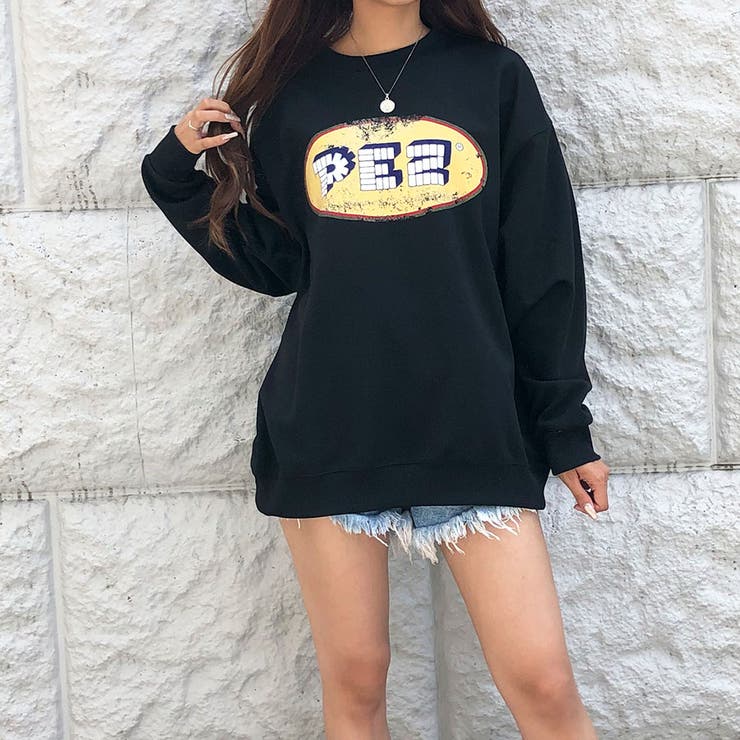 PEZ ペッズ　レディース　長袖　トレーナー　スウェット　M グレー　秋　冬 PEZ ペッツ スエット スウェット グレー レディース メンズ 大きい