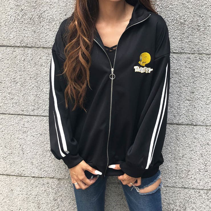 LOONEYTONES ルーニーテューンズ☆トゥイーティージャージ TWEETY/トゥイーティー デザインジャージ[品番：MJNW0002267