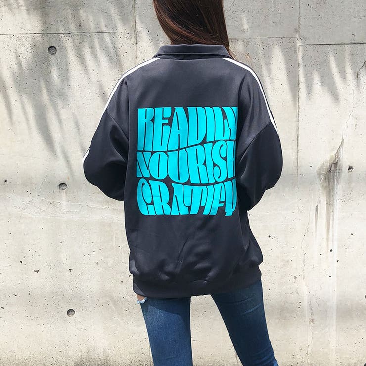 グラフィックロゴサイドラインジャージ | me Jane | 詳細画像9 