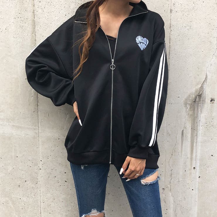 グラフィックロゴサイドラインジャージ | me Jane | 詳細画像10 