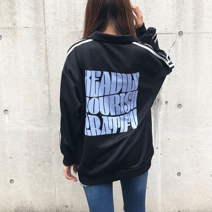 グラフィックロゴサイドラインジャージ | me Jane | 詳細画像13 