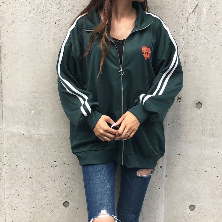 グラフィックロゴサイドラインジャージ | me Jane | 詳細画像17 