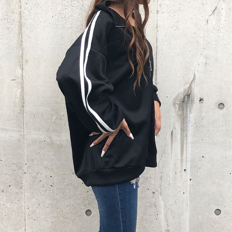 グラフィックロゴサイドラインジャージ | me Jane | 詳細画像5 