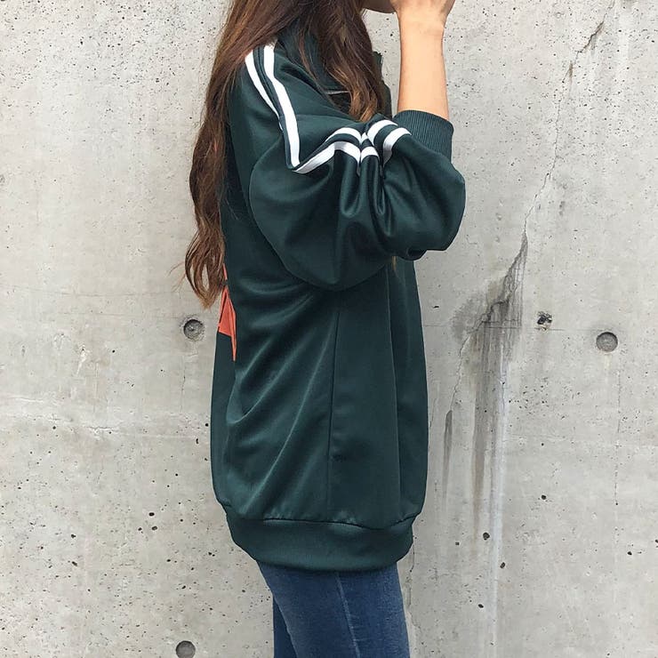 グラフィックロゴサイドラインジャージ | me Jane | 詳細画像6 