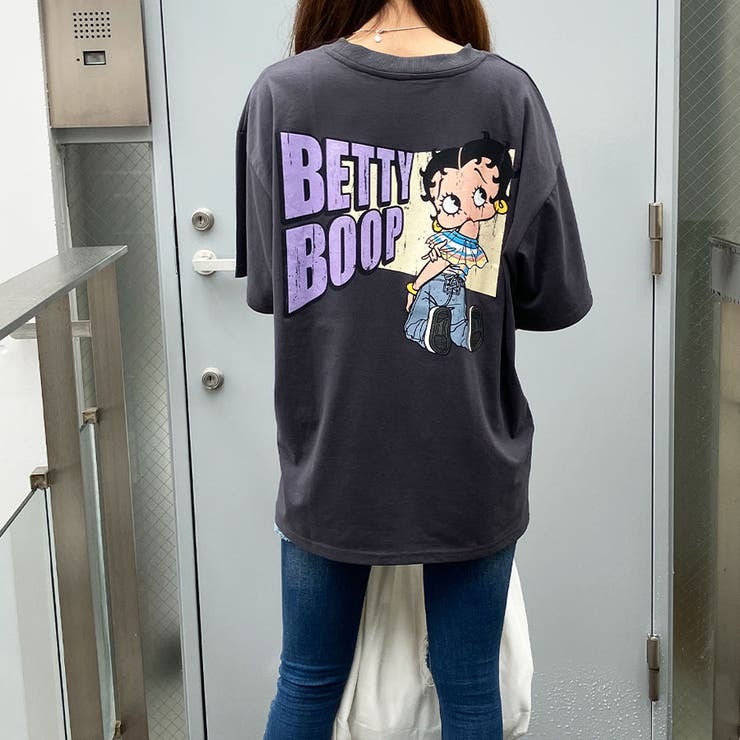 BIGシルエットBETTY BOOP半袖Tシャツ 春