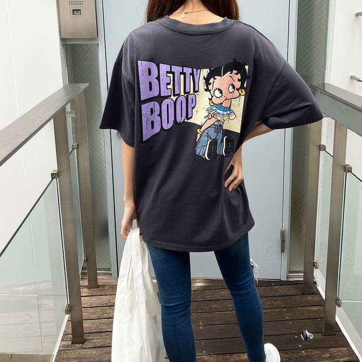 BIGシルエットBETTY BOOP半袖Tシャツ 春