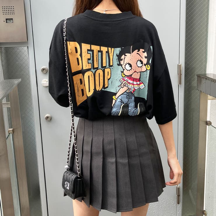 BIGシルエットBETTY BOOP半袖Tシャツ[品番：MJNW0002673]｜me Jane