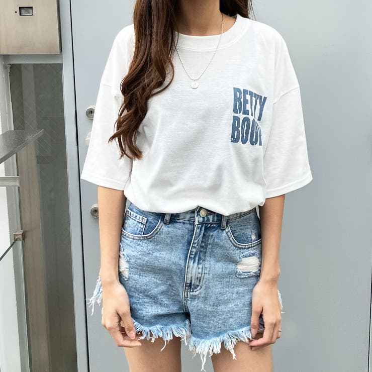 BIGシルエットBETTY BOOP半袖Tシャツ