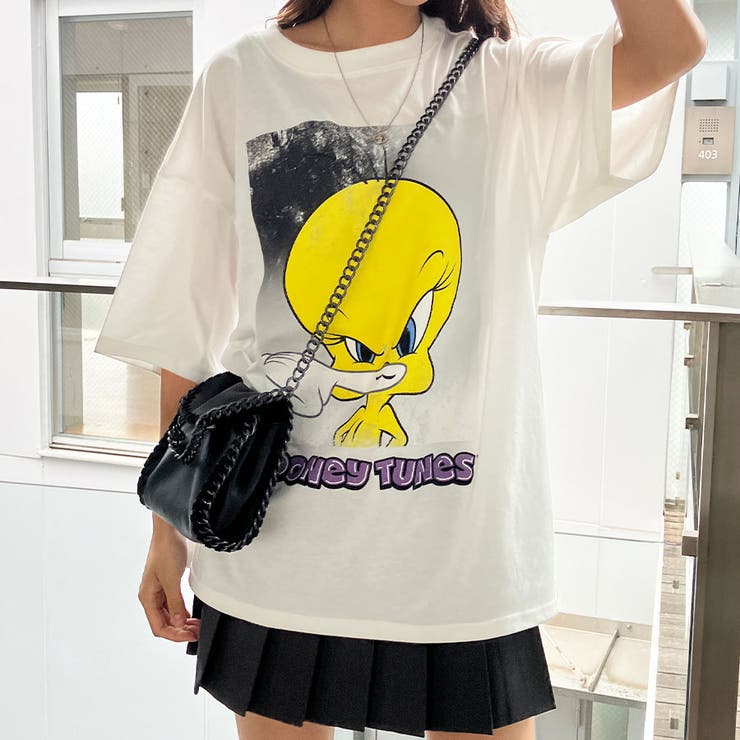 TWEETY トゥイーティープリントBIGTシャツ 春