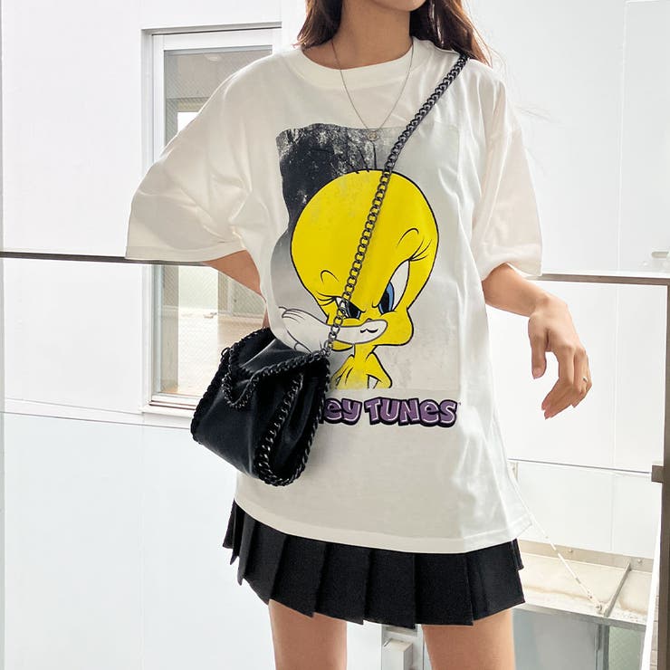 TWEETY トゥイーティープリントBIGTシャツ 春