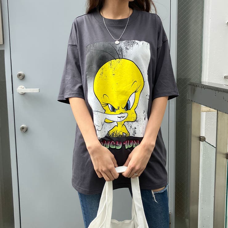 TWEETY/トゥイーティープリントBIGTシャツ