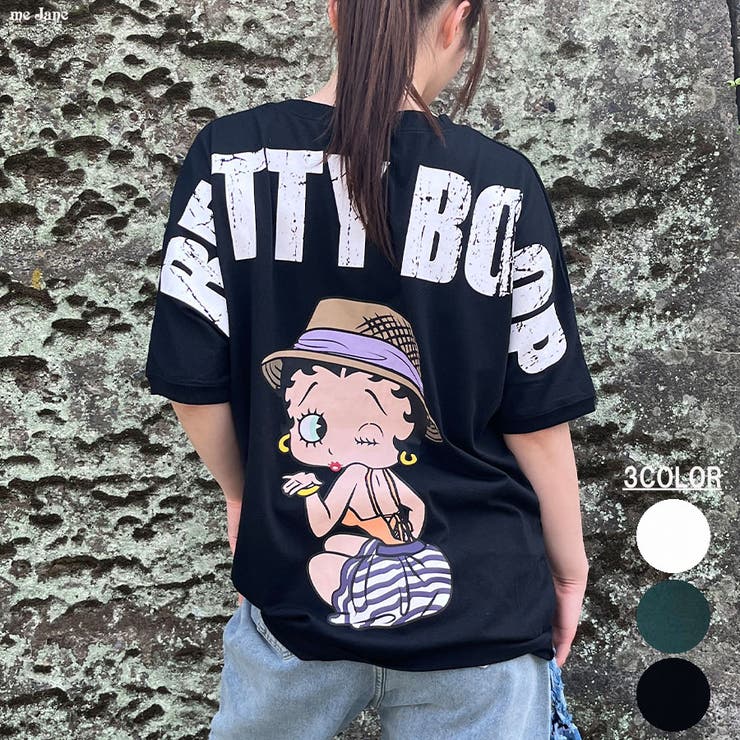 バックビックロゴプリントBETTTY BOOP半袖Tシャツ 春[品番：MJNW0002709]｜me  Jane（ミージェーン）のレディースファッション通販｜SHOPLIST（ショップリスト）