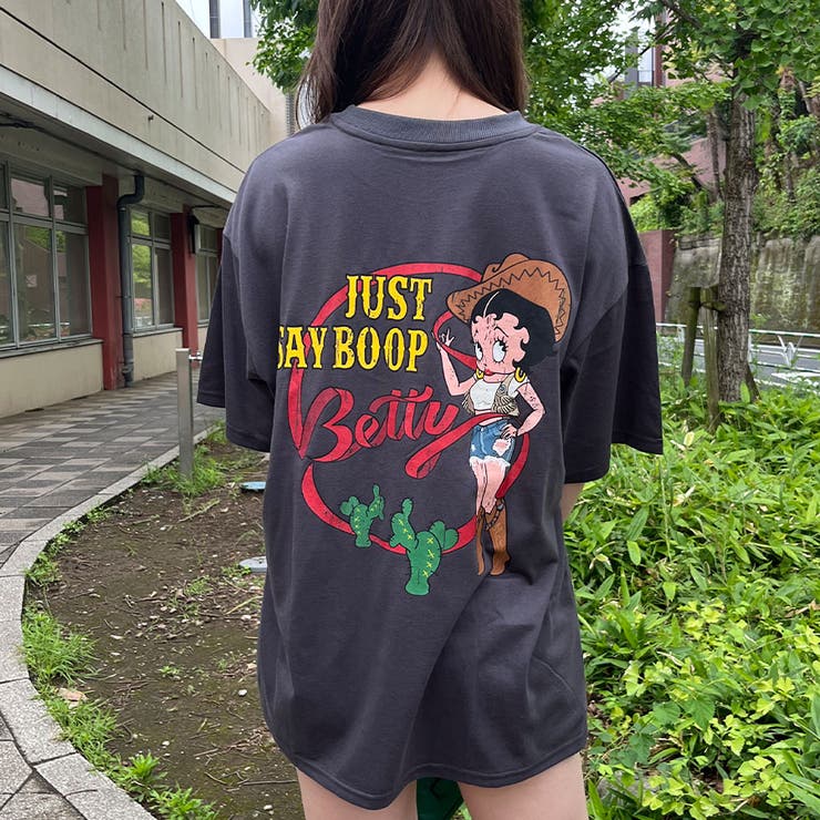 96年 BETTY BOOP Print S/S Tee 黒 XL 90s ベティーブープ