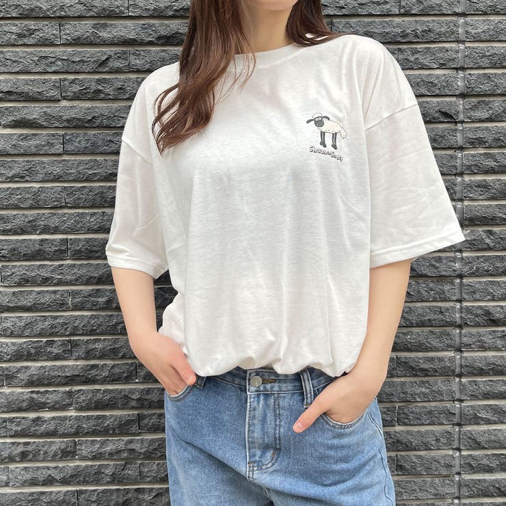 ひつじのショーンBIGTシャツ 春 韓国トップス[品番：MJNW0002812]｜me
