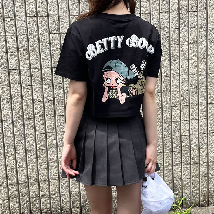 bettyboop ベティちゃん　ショート丈　古着tシャツ 90s USA製 Nite Lite Betty Boop ベティちゃんTシャツ - メルカリ