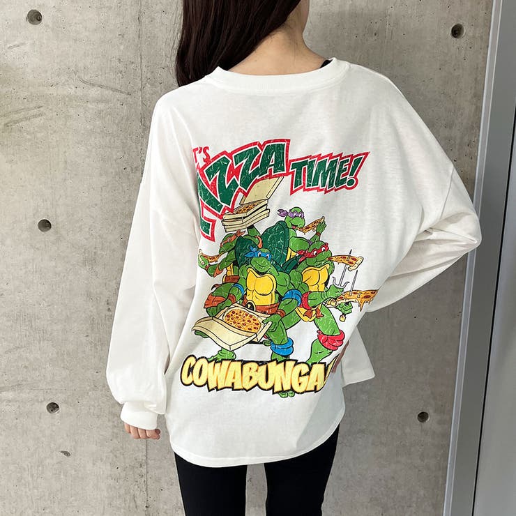 ミュータントタートルズバックプリントロンT[品番：MJNW0002892]｜me