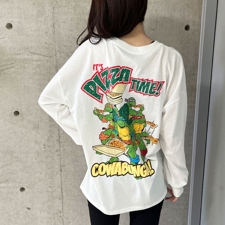 タートルズ　ミュータント タートルズ キャラクターバックプリントロンT ミュータント タートルズ キャラクターバックプリントロンT