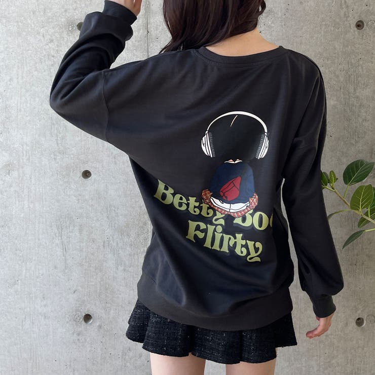 BETTY BOOPビックトレーナー[品番：MJNW0002895]｜me Jane（ミー
