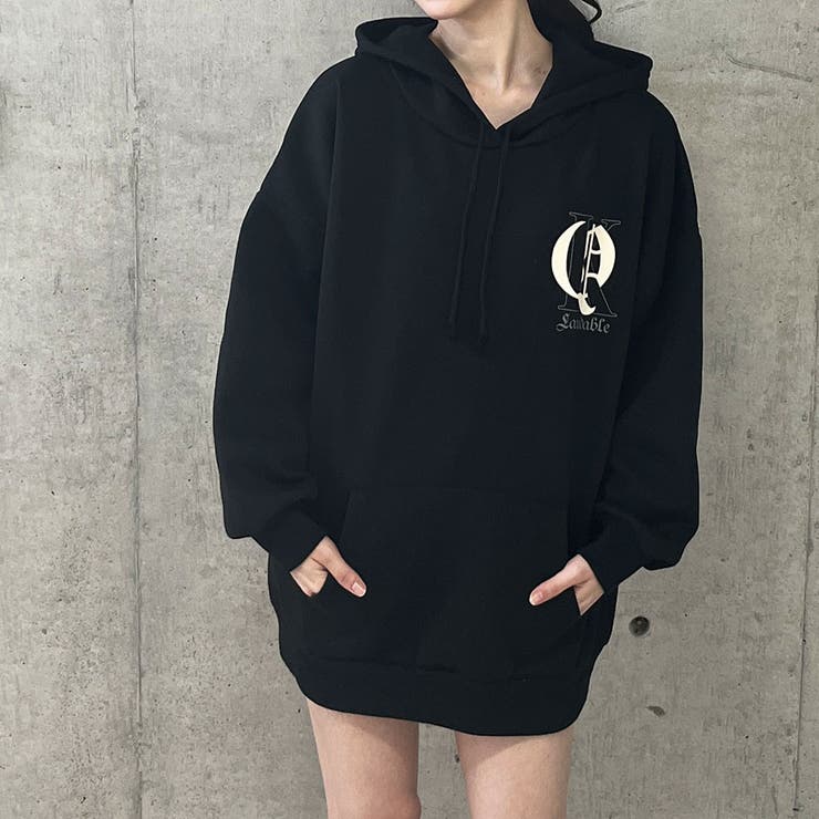 裏起毛バックビックプリントプルパーカー[品番:MJNW0002980 裏起毛バックビックプリントプルパーカー[品番:MJNW0002980