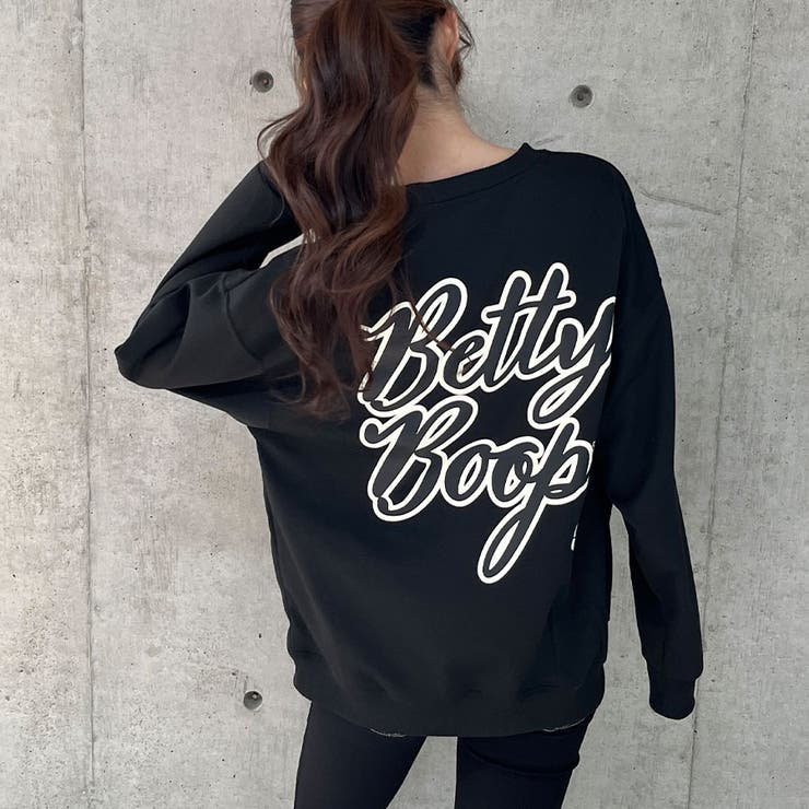 BETTY BOOPオーバーサイズトレーナー[品番：MJNW0003172]｜me
