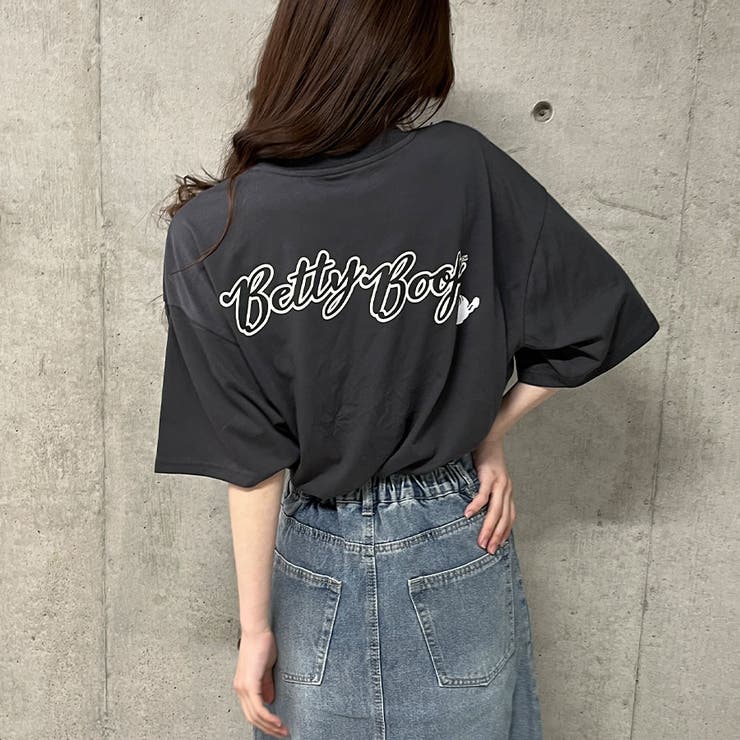 Betty Boop b-girl風ビッグプリント スウェット 男女兼用サイズ Betty Boop b-girl風ビッグプリント スウェット 男女兼用サイズ Betty