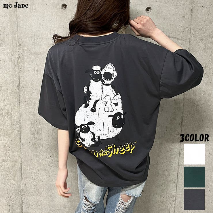 ひつじのショーンオーバーサイズTシャツ[品番：MJNW0003228]｜me